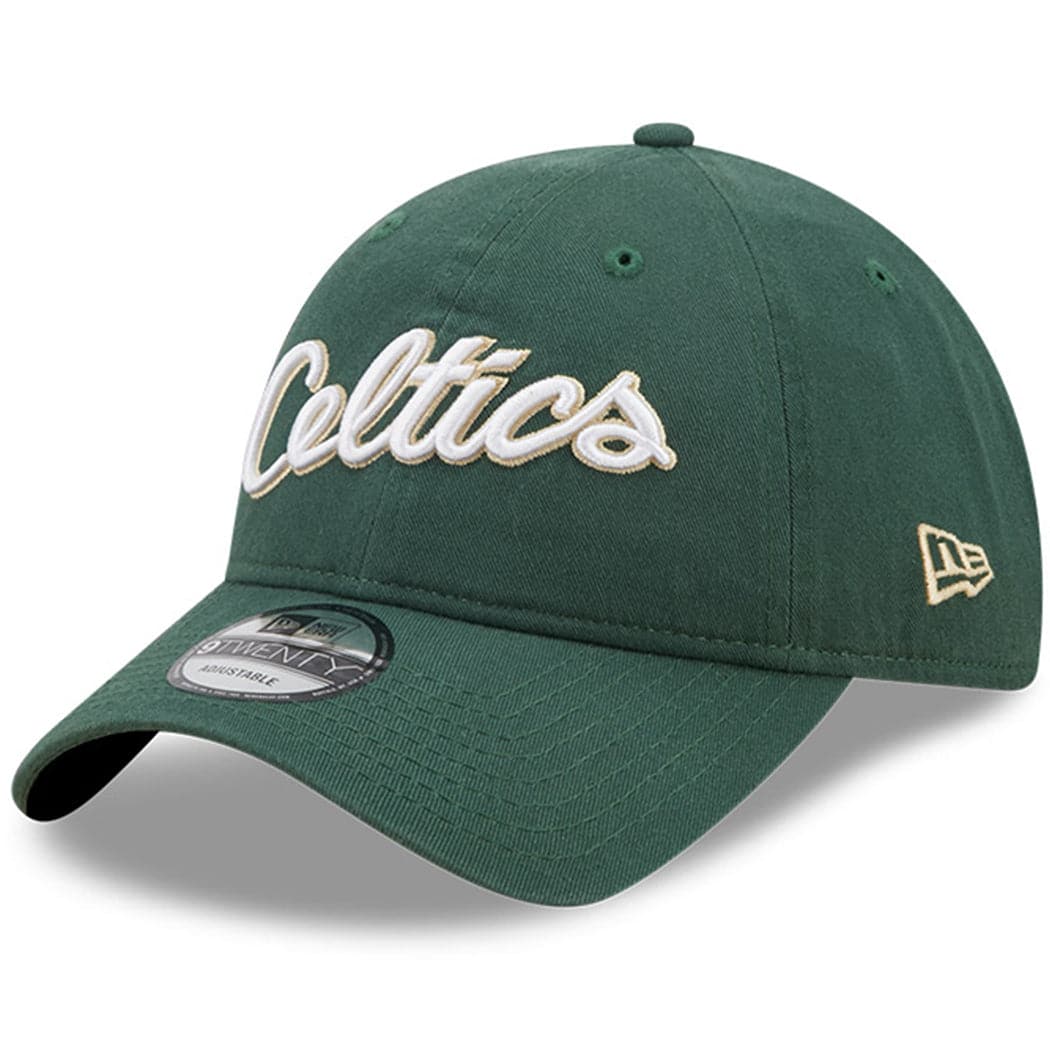 New Era Caps Boston Celtics New Era NBA 22-23 City Edition 9TWENTY Strapback Hat - Green