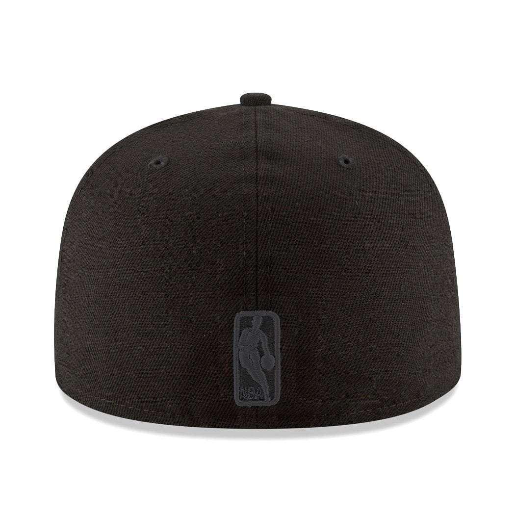 New Era Caps Boston Celtics New Era NBA Black On Black Team Logo 59FIFTY Fitted Hat