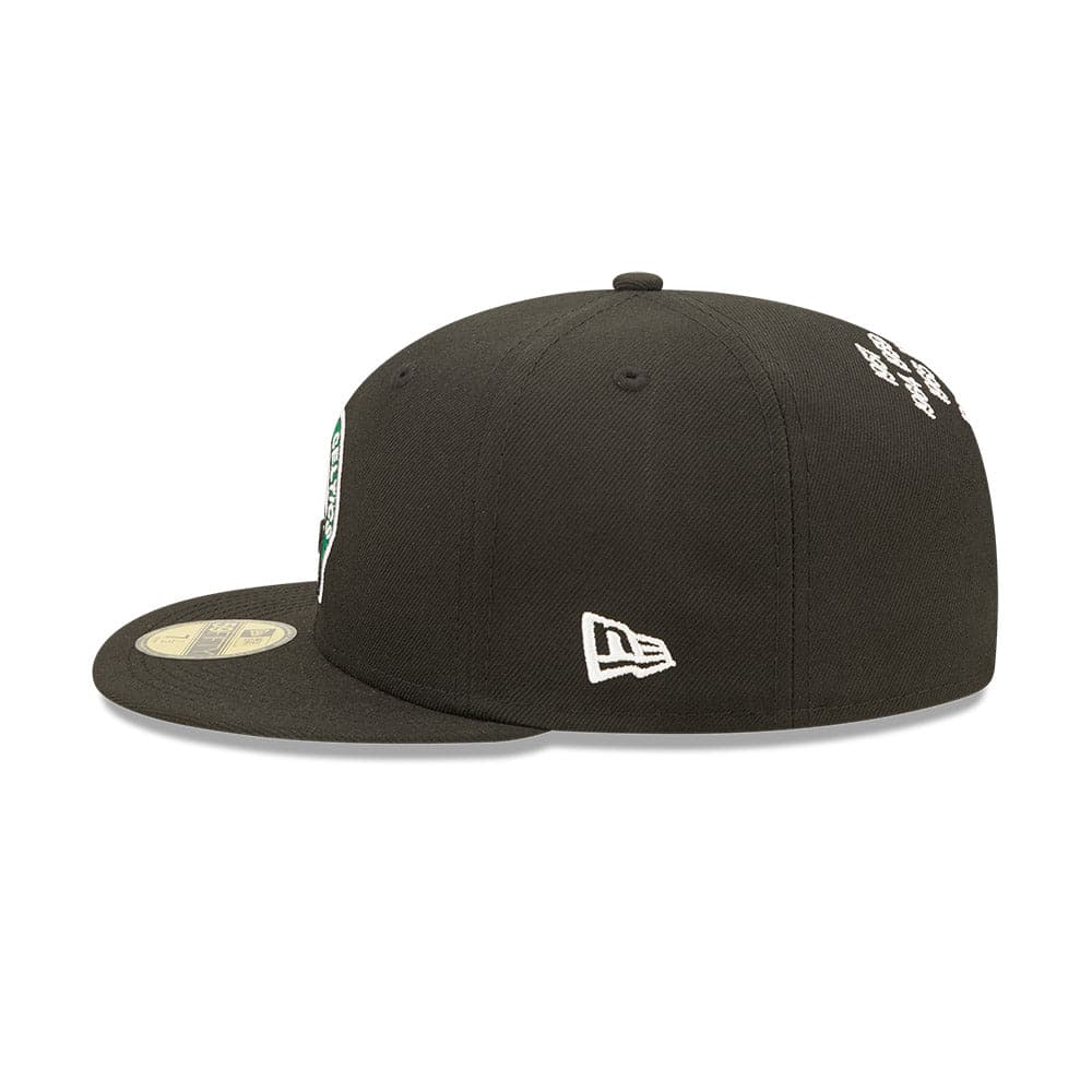 New Era Caps Boston Celtics New Era NBA Crown Champs 59FIFTY Fitted Hat - Black