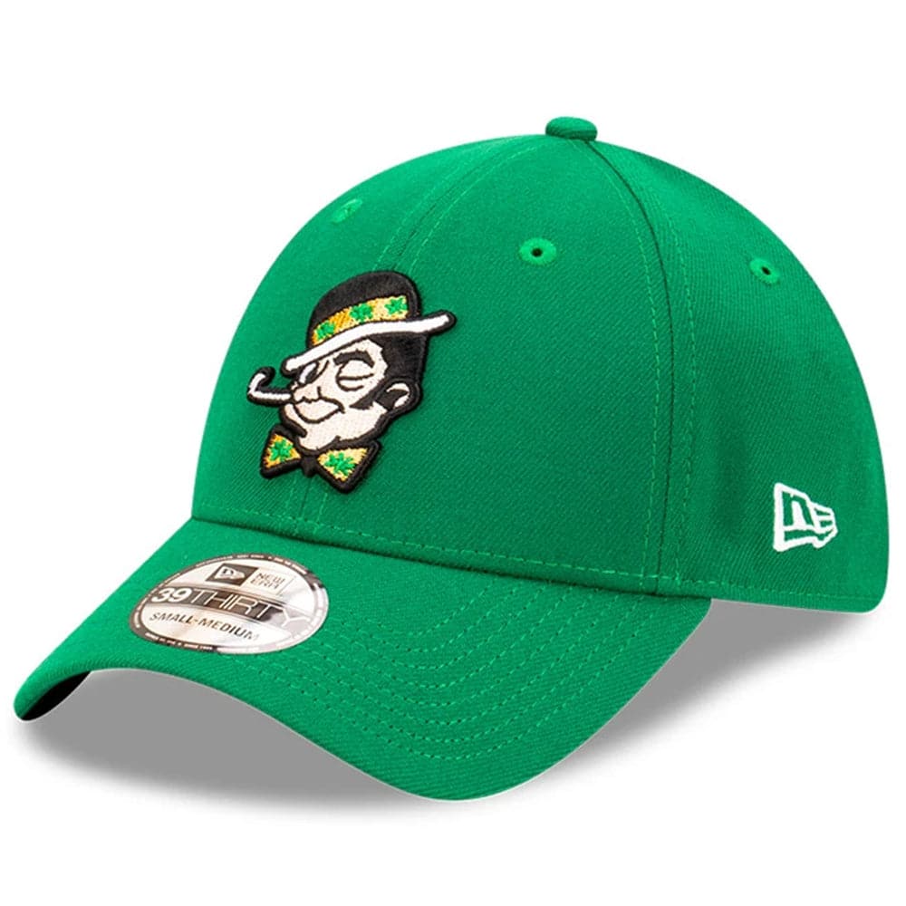 New Era Caps Boston Celtics New Era NBA Dissected Logo 39THIRTY Flex Fit Curve Hat - Green