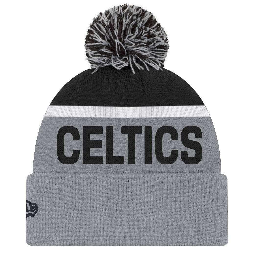 New Era Beanies Boston Celtics New Era NBA Team Monochrome Knit Beanie - Grey
