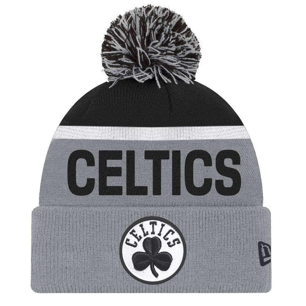 New Era Beanies Boston Celtics New Era NBA Team Monochrome Knit Beanie - Grey