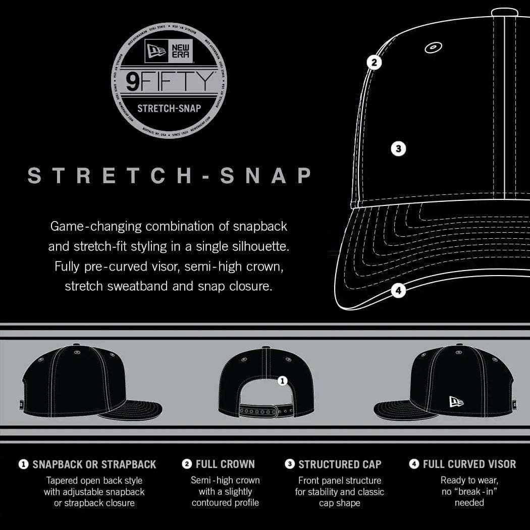 New Era Caps Boston Celtics New Era NBA Team Stretch-Snap 9FIFTY Curved Snapback Hat - Green