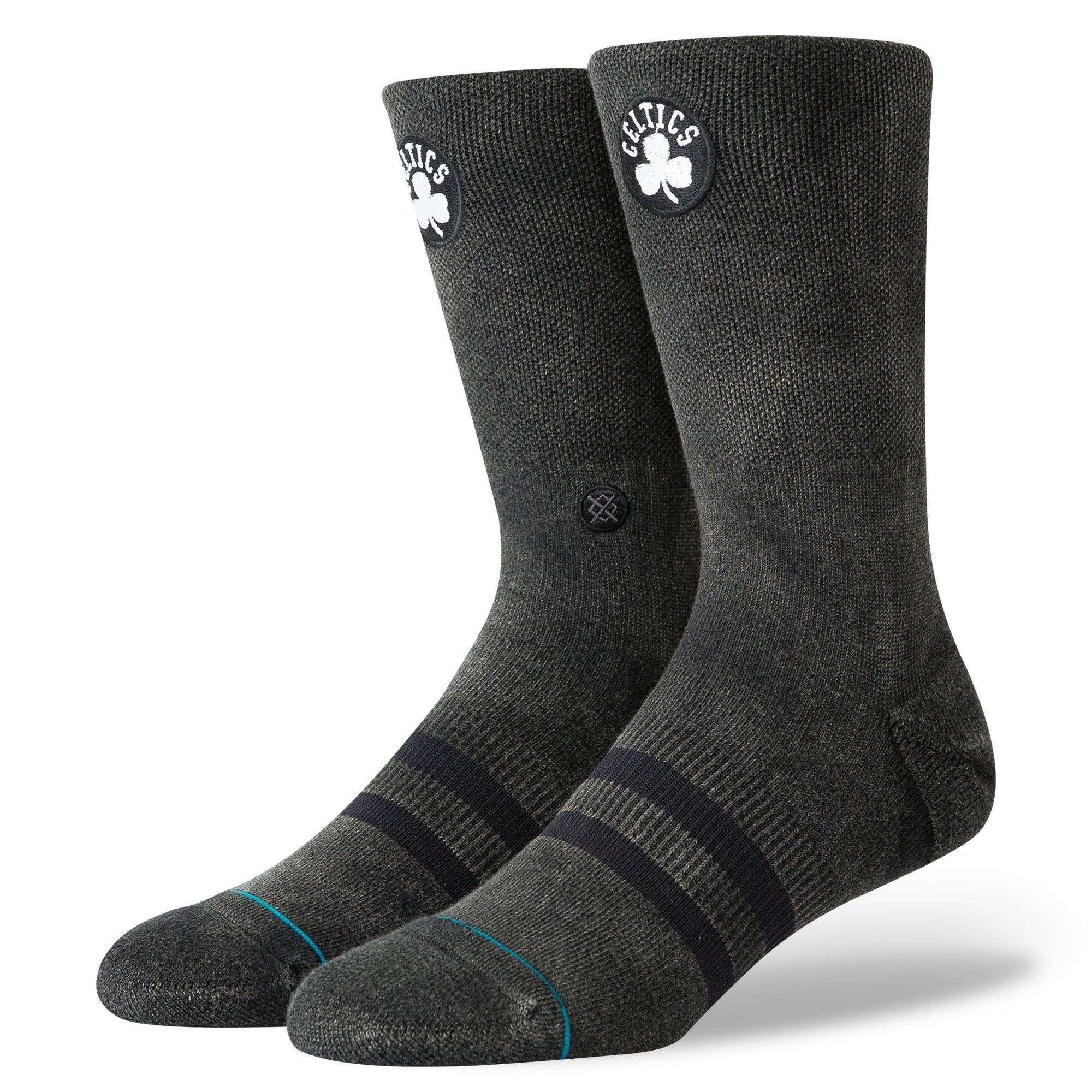 Stance Socks Boston Celtics Stance NBA Blacktop Crew Socks - Black
