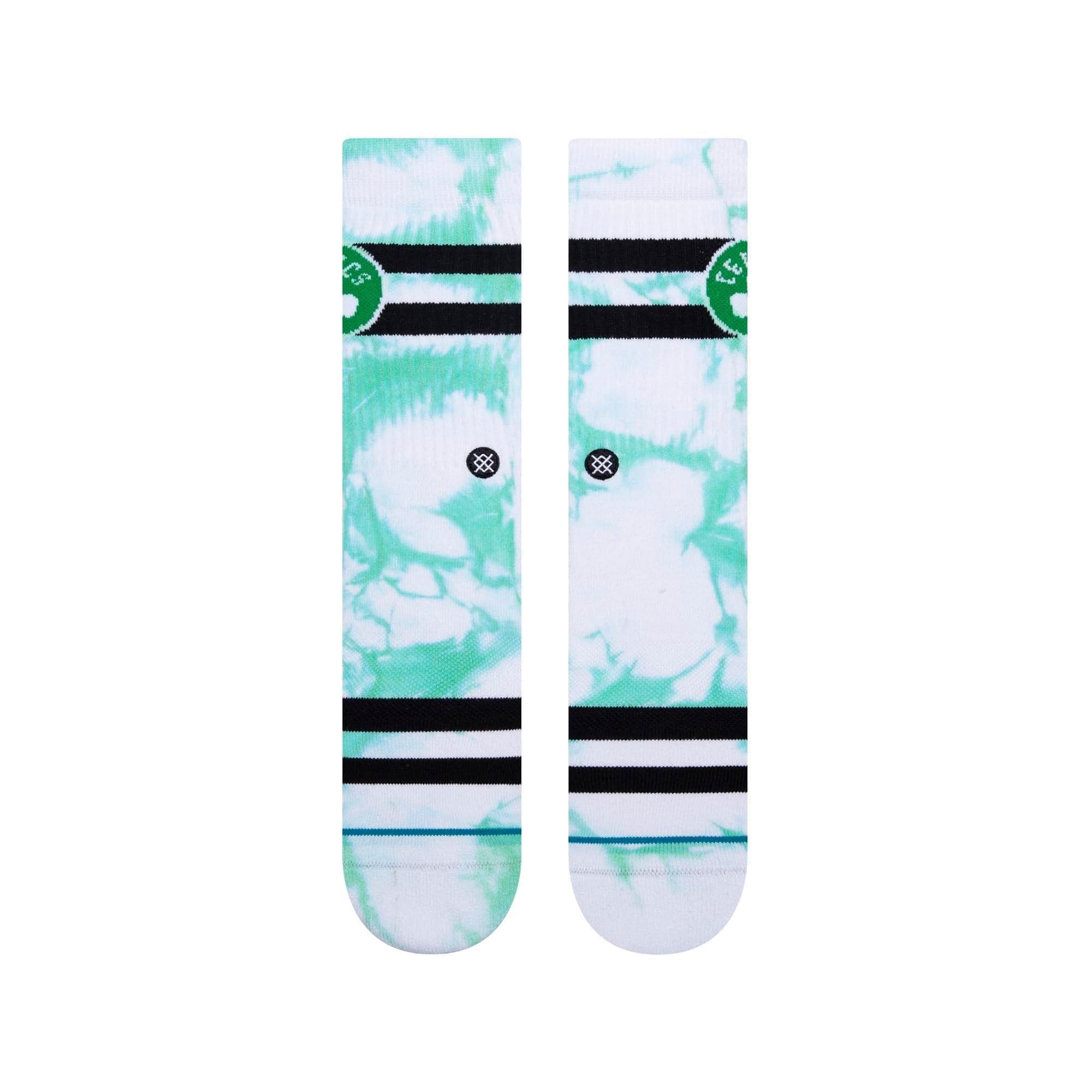 Stance Socks Large (9-12 US) Boston Celtics Stance NBA Team Dyed Crew Socks - White