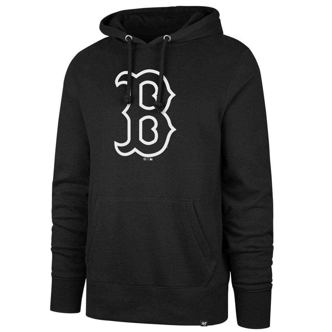47 Brand Jumpers Boston Red Sox '47 MLB Black & White Headline Hoodie Jumper