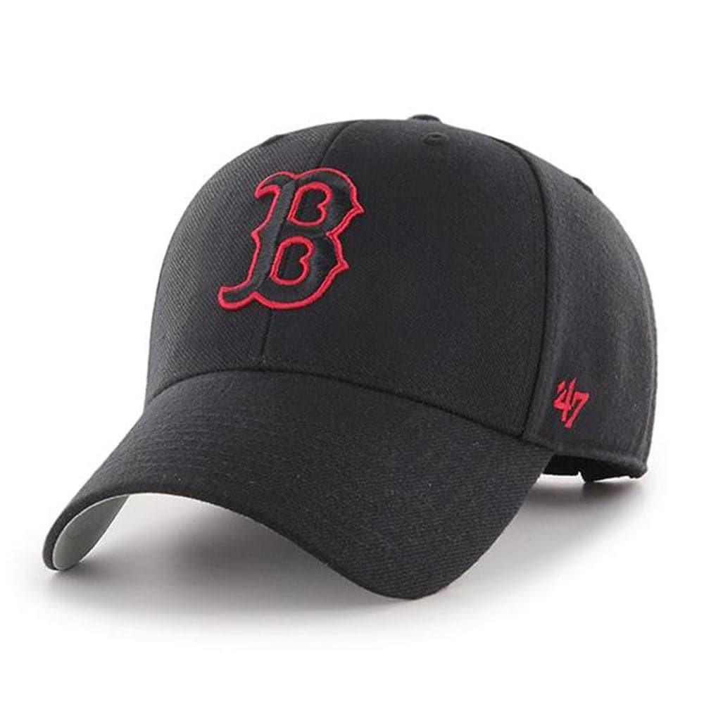 47 Brand Caps Boston Red Sox '47 MLB MVP Colour Pop Adjustable Curve Hat - Black