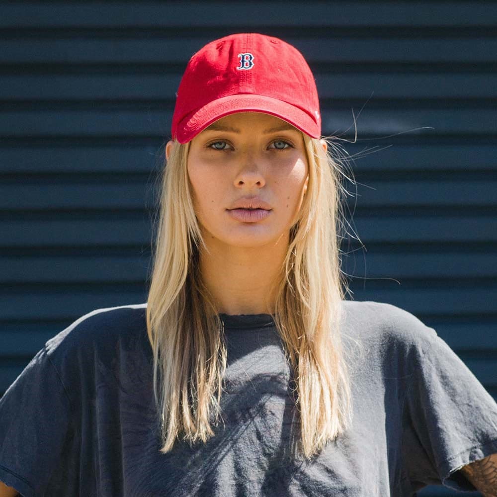 47 Brand Caps Boston Red Sox '47 MLB Team Base Runner Clean Up Hat - Red
