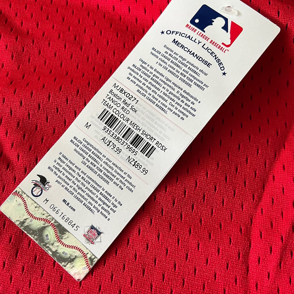 Majestic Athletic Shorts Boston Red Sox Majestic Athletic MLB Team Mesh Shorts - Red