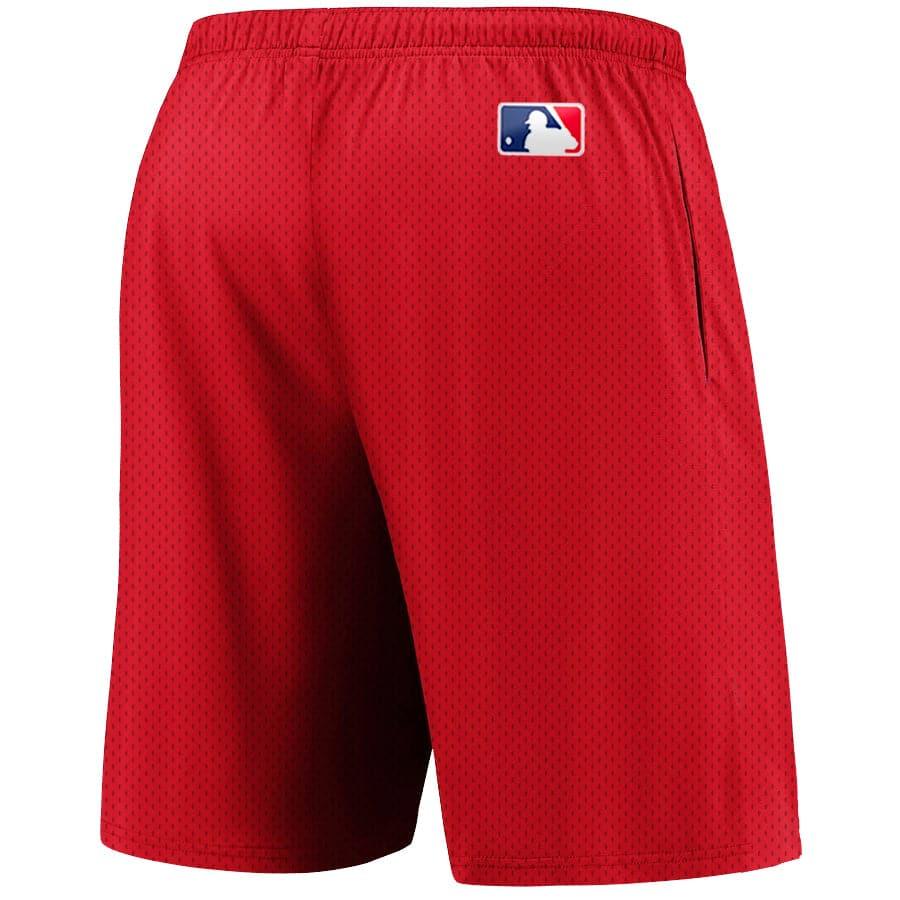 Majestic Athletic Shorts Boston Red Sox Majestic Athletic MLB Team Mesh Shorts - Red