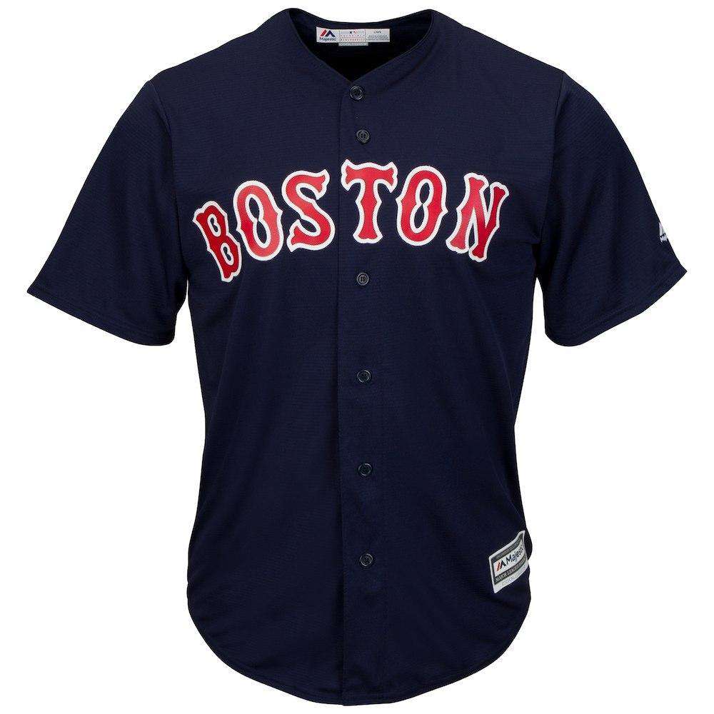 Majestic Athletic Jerseys Boston Red Sox Majestic MLB AC Cool Base Replica Jersey - Navy