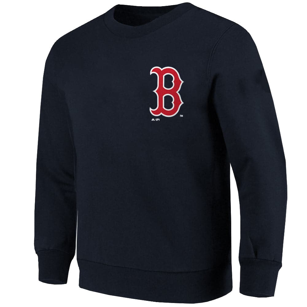 Majestic Athletic Jumpers Boston Red Sox Majestic MLB Gamily Crew Jumper - Navy
