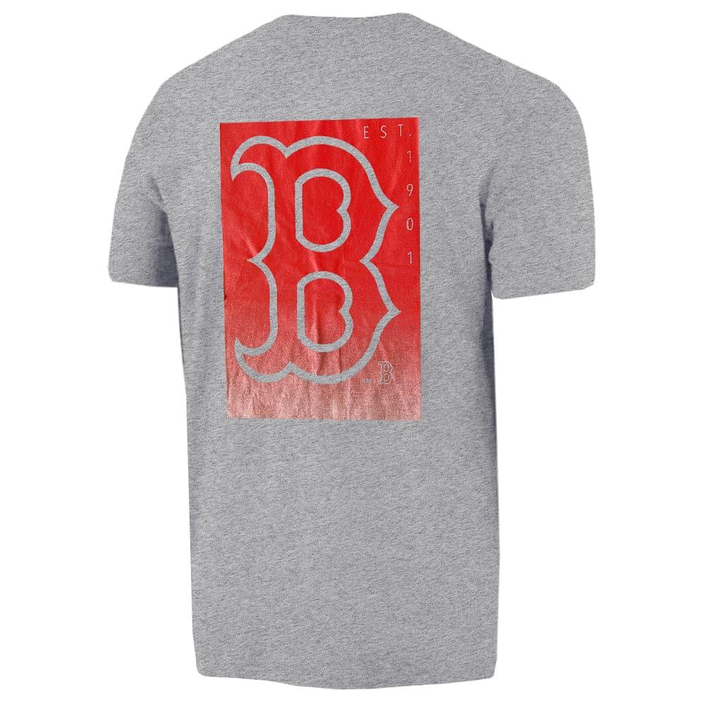 Majestic Athletic T-Shirts Boston Red Sox Majestic MLB Pattison T-Shirt - Grey Marle