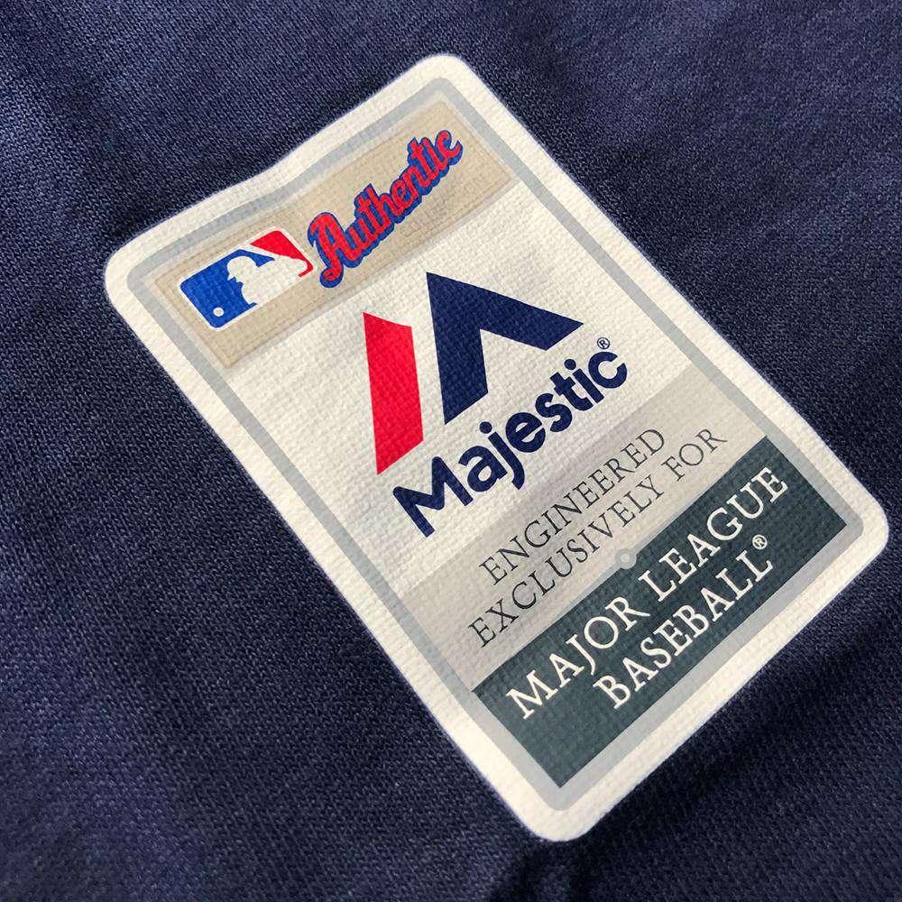 Majestic Athletic Long Sleeve Tees Boston Red Sox Majestic MLB Team Drive Long Sleeve T-Shirt - Navy