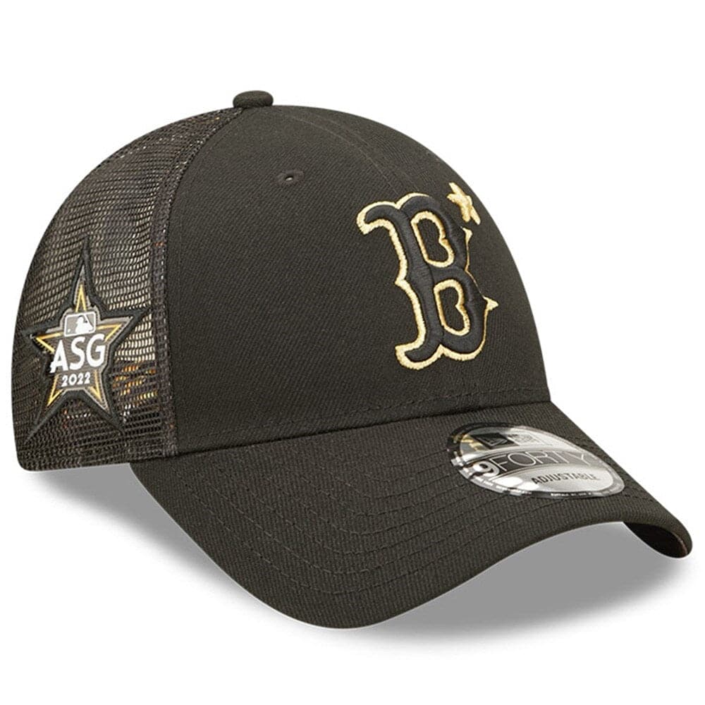 New Era Caps Boston Red Sox New Era MLB 2022 All-Star Game 9FORTY Trucker Snapback Hat - Black