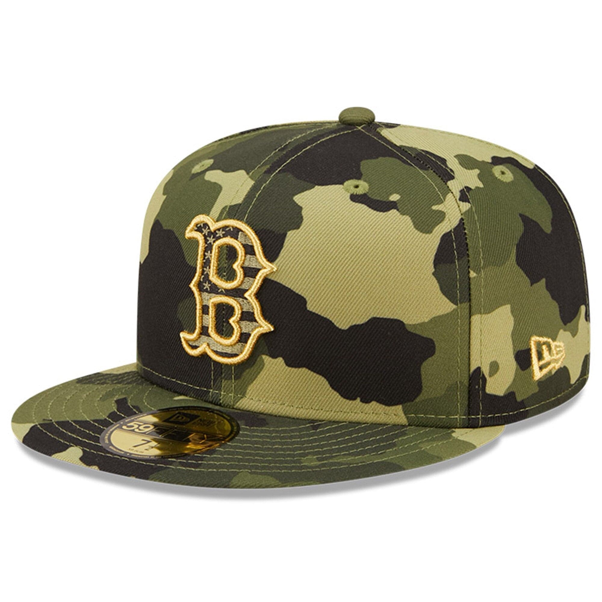 New Era Caps Boston Red Sox New Era MLB 2022 Armed Forces 59FIFTY Fitted Hat - Camo