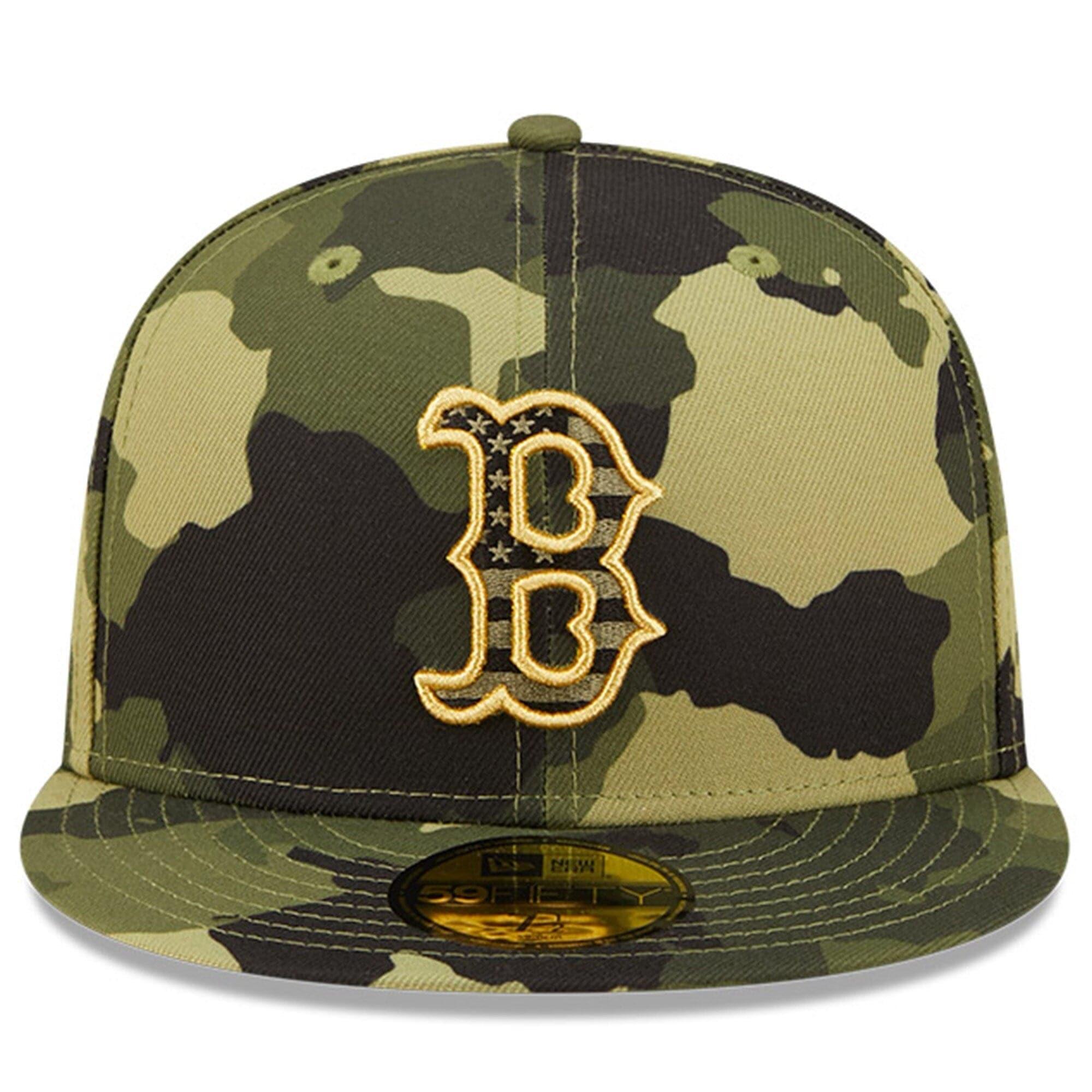New Era Caps Boston Red Sox New Era MLB 2022 Armed Forces 59FIFTY Fitted Hat - Camo