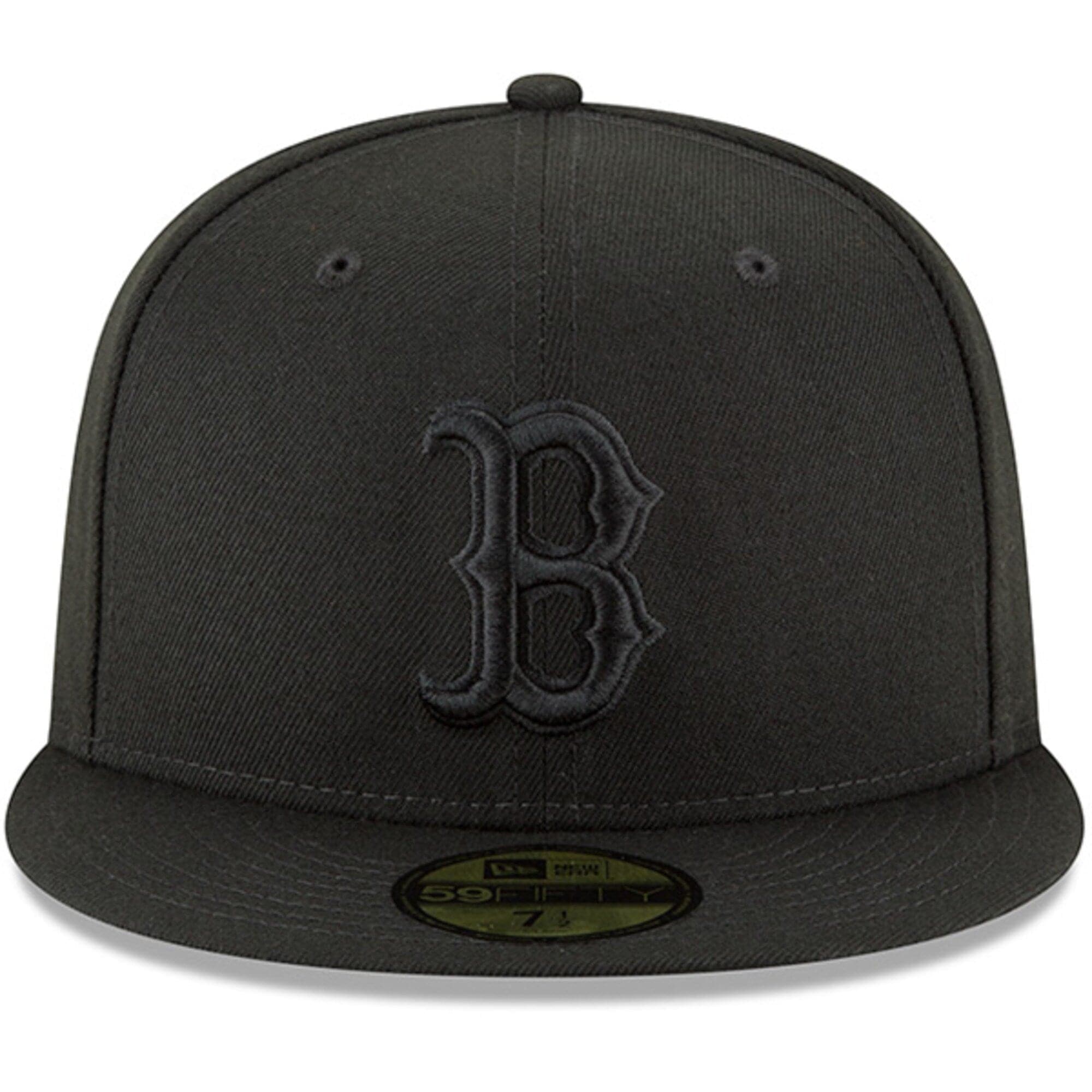New Era Caps Boston Red Sox New Era MLB Black On Black 59FIFTY Fitted Hat - Black