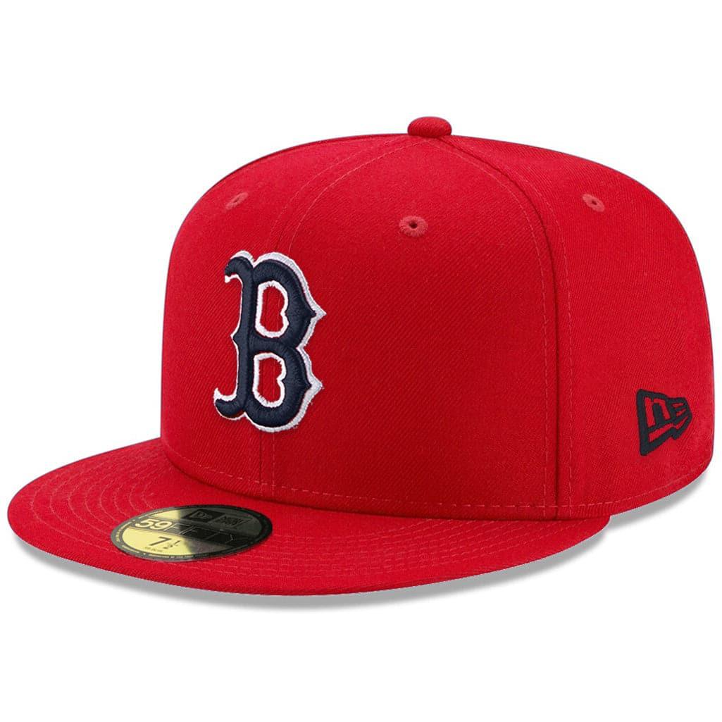 New Era Caps Boston Red Sox New Era MLB Scarlet Pop 59FIFTY Fitted Hat - Red