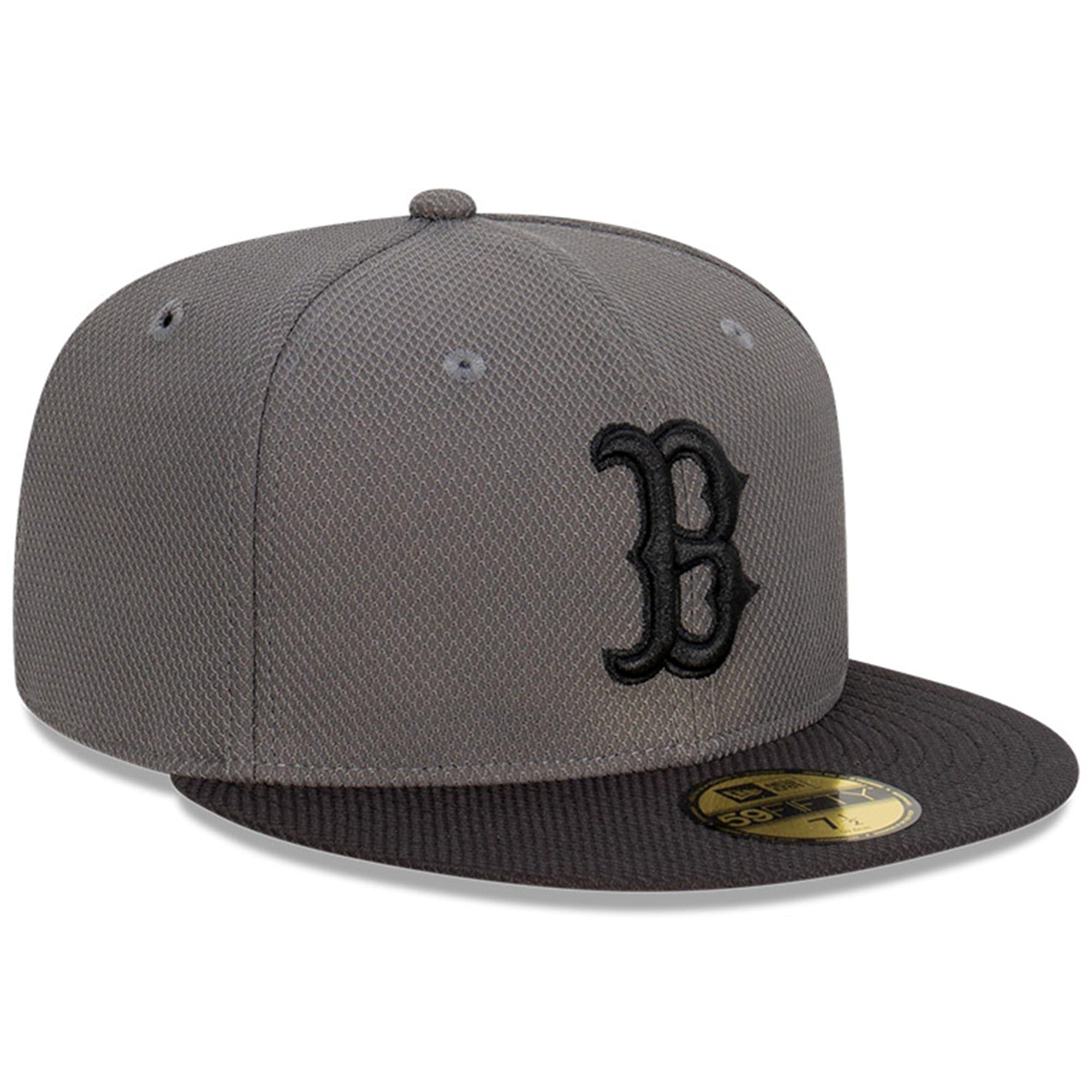 New Era Caps Boston Red Sox New Era MLB Storm Diamond Era 59FIFTY Fitted Hat - Graphite