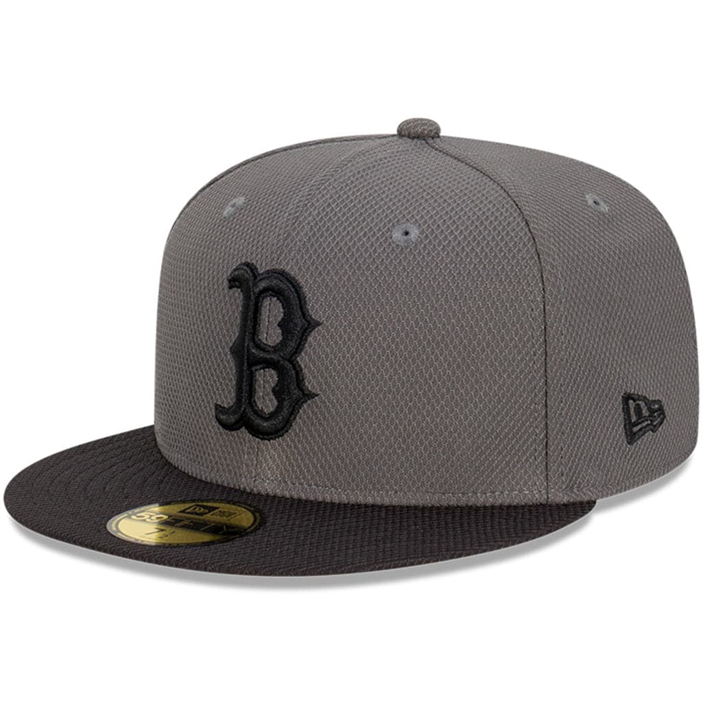 New Era Caps Boston Red Sox New Era MLB Storm Diamond Era 59FIFTY Fitted Hat - Graphite