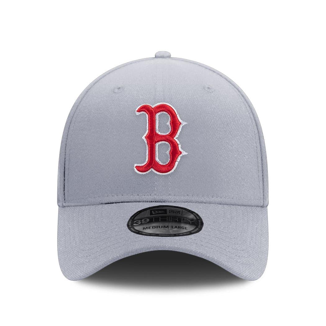 New Era Caps Boston Red Sox New Era MLB Team 39THIRTY Flex Fit Curve Hat - Grey