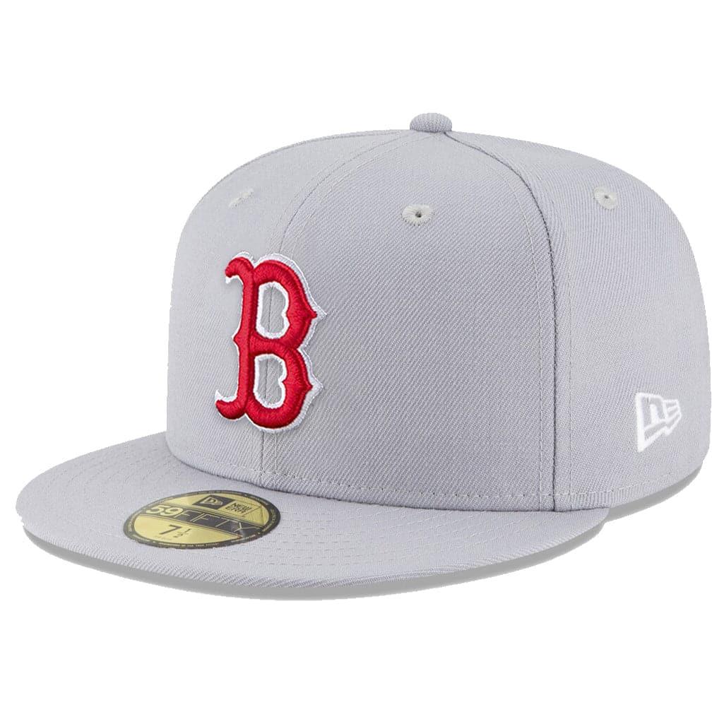 New Era Caps Boston Red Sox New Era MLB Team 59FIFTY Fitted Hat - Grey