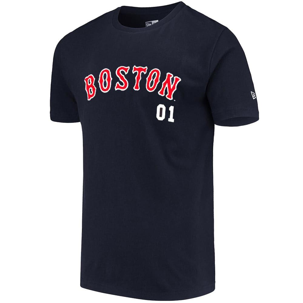 New Era T-Shirts Boston Red Sox New Era MLB Team Lockup T-Shirt - Navy