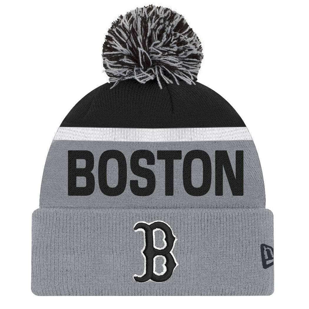 New Era Beanies Boston Red Sox New Era MLB Team Monochrome Knit Beanie - Grey