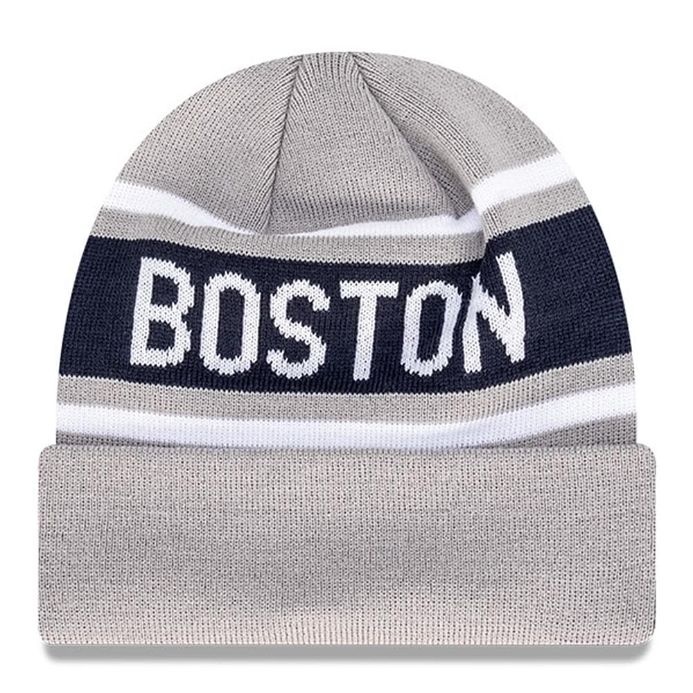 New Era Beanies Boston Red Sox New Era MLB Team Outline Thin Knit Beanie - Grey