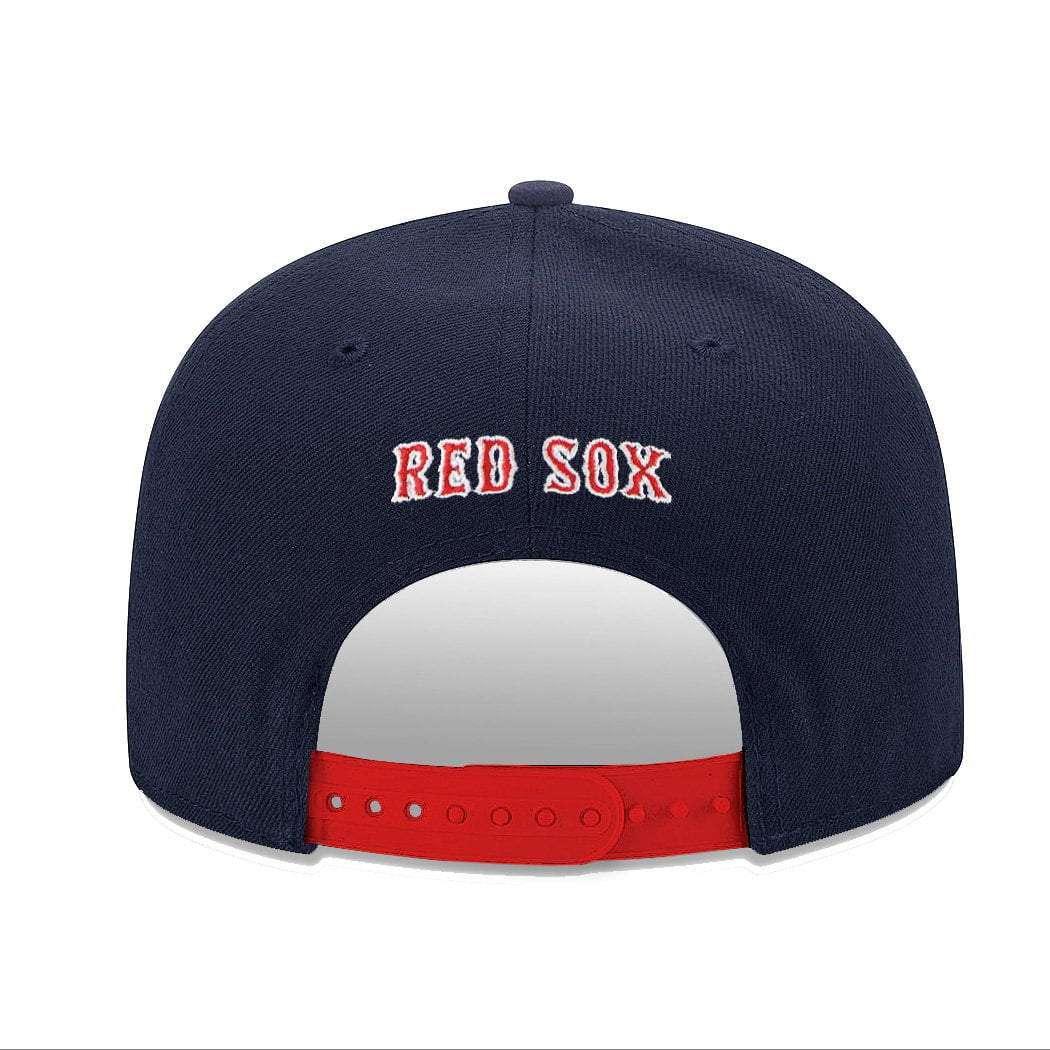 New Era Caps Boston Red Sox New Era MLB Team Pre-Curved 9FIFTY Snapback Hat - Navy