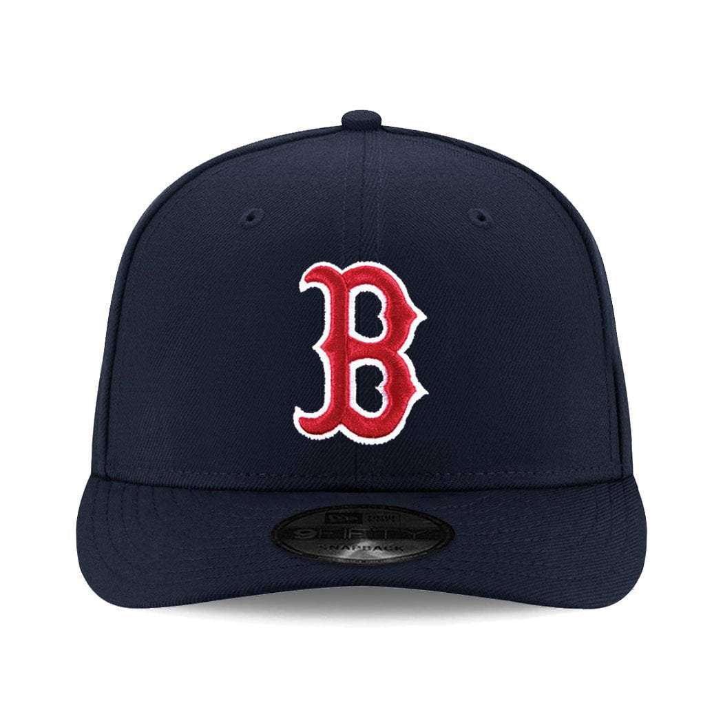 New Era Caps Boston Red Sox New Era MLB Team Pre-Curved 9FIFTY Snapback Hat - Navy