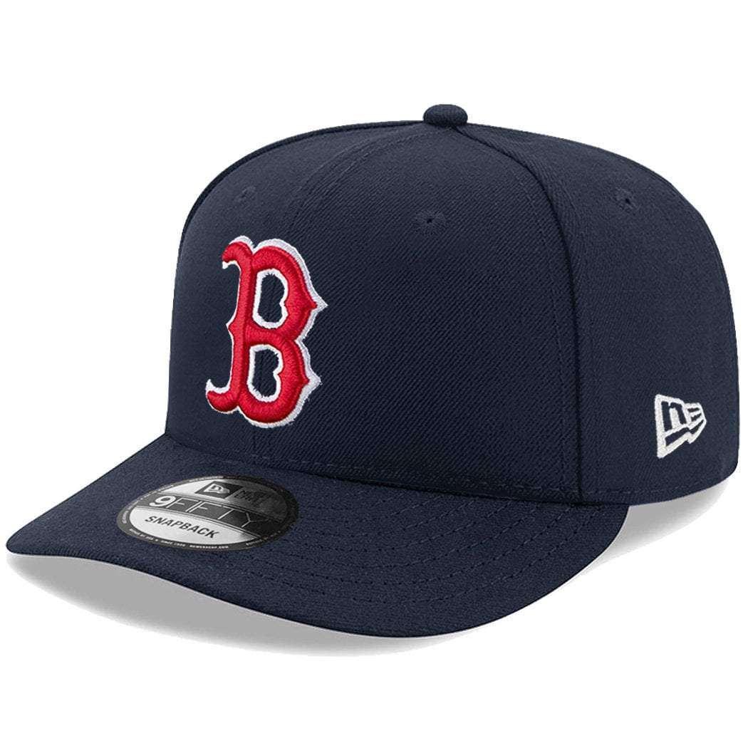 New Era Caps Boston Red Sox New Era MLB Team Pre-Curved 9FIFTY Snapback Hat - Navy