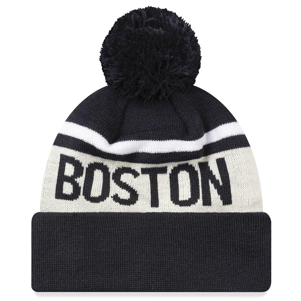 New Era Beanies Boston Red Sox New Era MLB Team Stone Stripe Knit Beanie - Navy