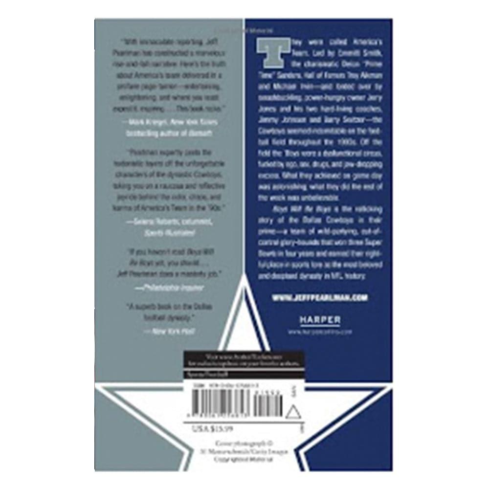 Harper Collins Books Boys Will Be Boys Dallas Cowboys NFL Paperback Book
