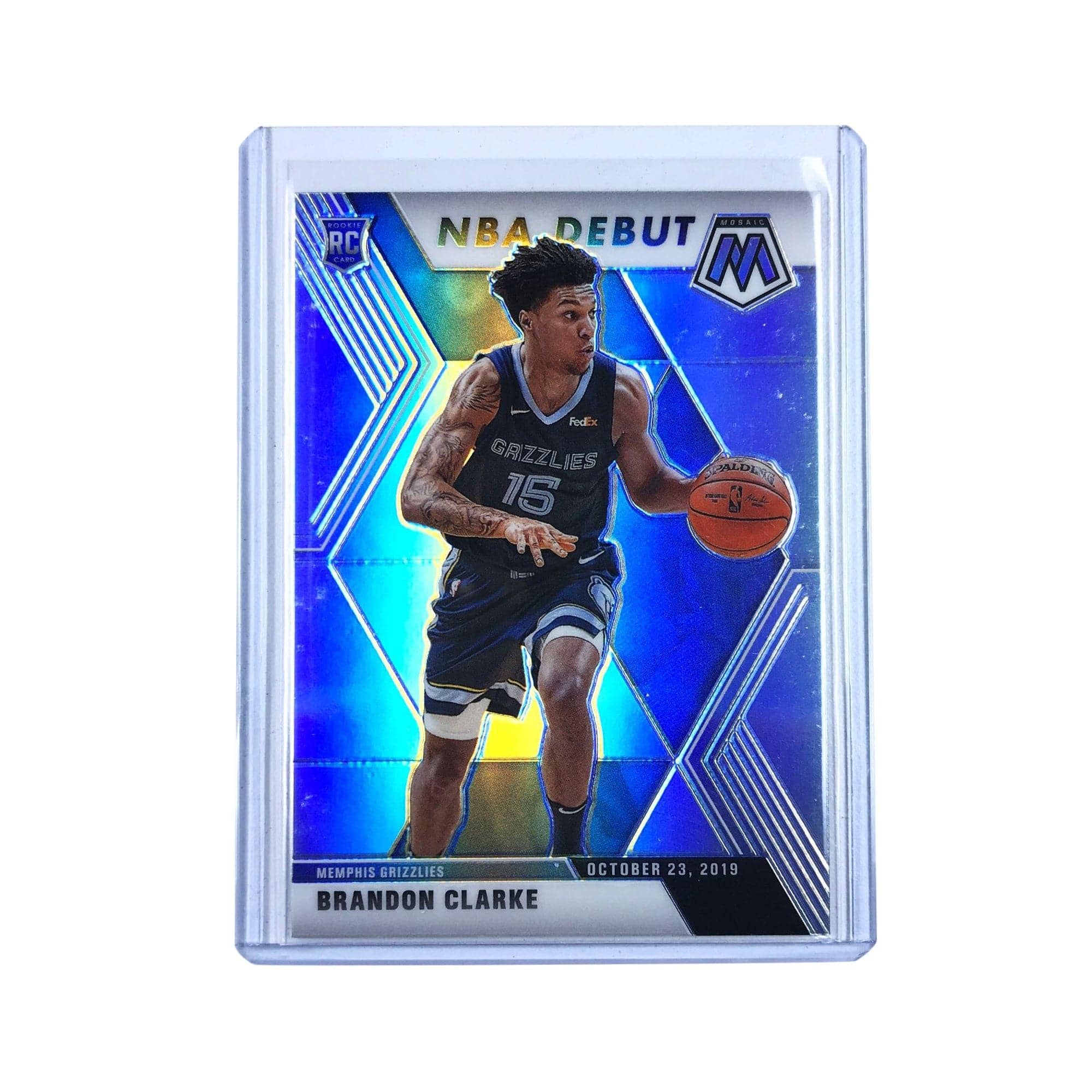 Panini Cards Brandon Clarke Memphis Grizzlies 2019-20 Panini Mosaic NBA Debut Silver Prizm Card