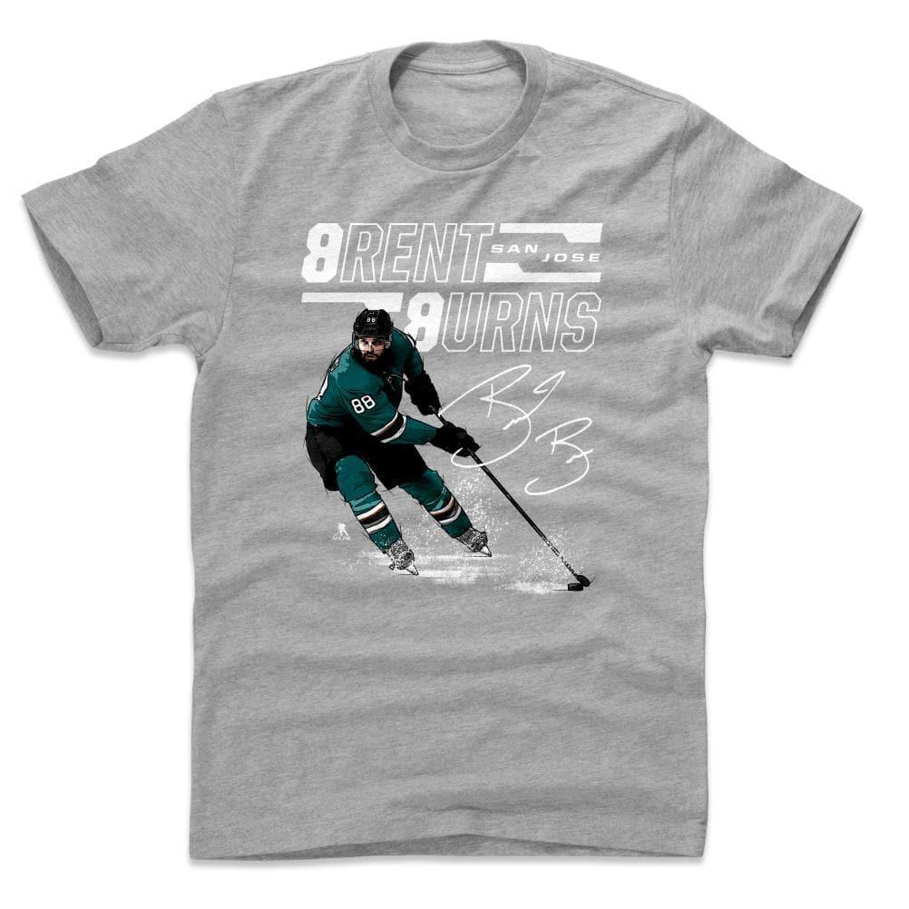 500 Level T-Shirts Brent Burns San Jose Sharks 500 Level NHL Offset T-Shirt - Gray