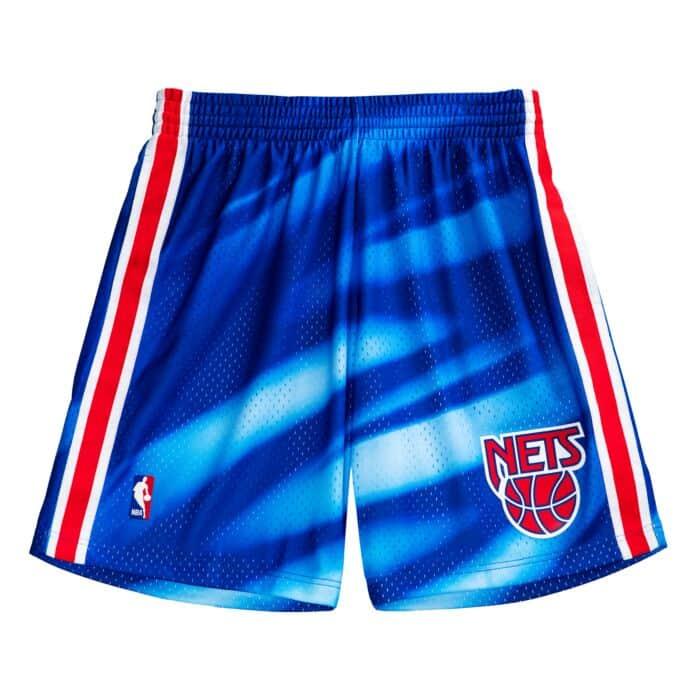 Mitchell And Ness Shorts Brooklyn Nets Mitchell & Ness NBA 90-91 Road Swingman Shorts - Blue