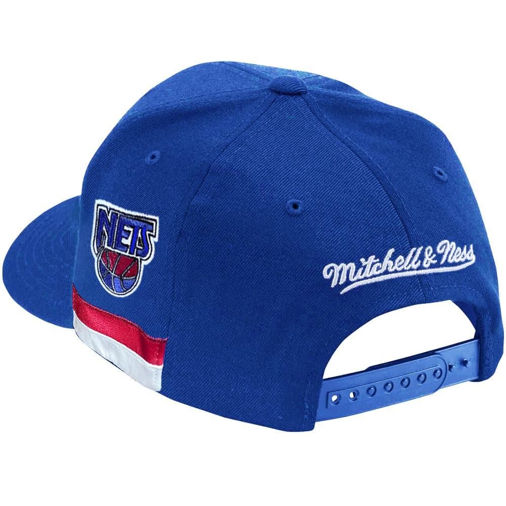 Mitchell And Ness Caps Brooklyn Nets Mitchell & Ness NBA Short Hook Classic Red Snapback Hat - Blue
