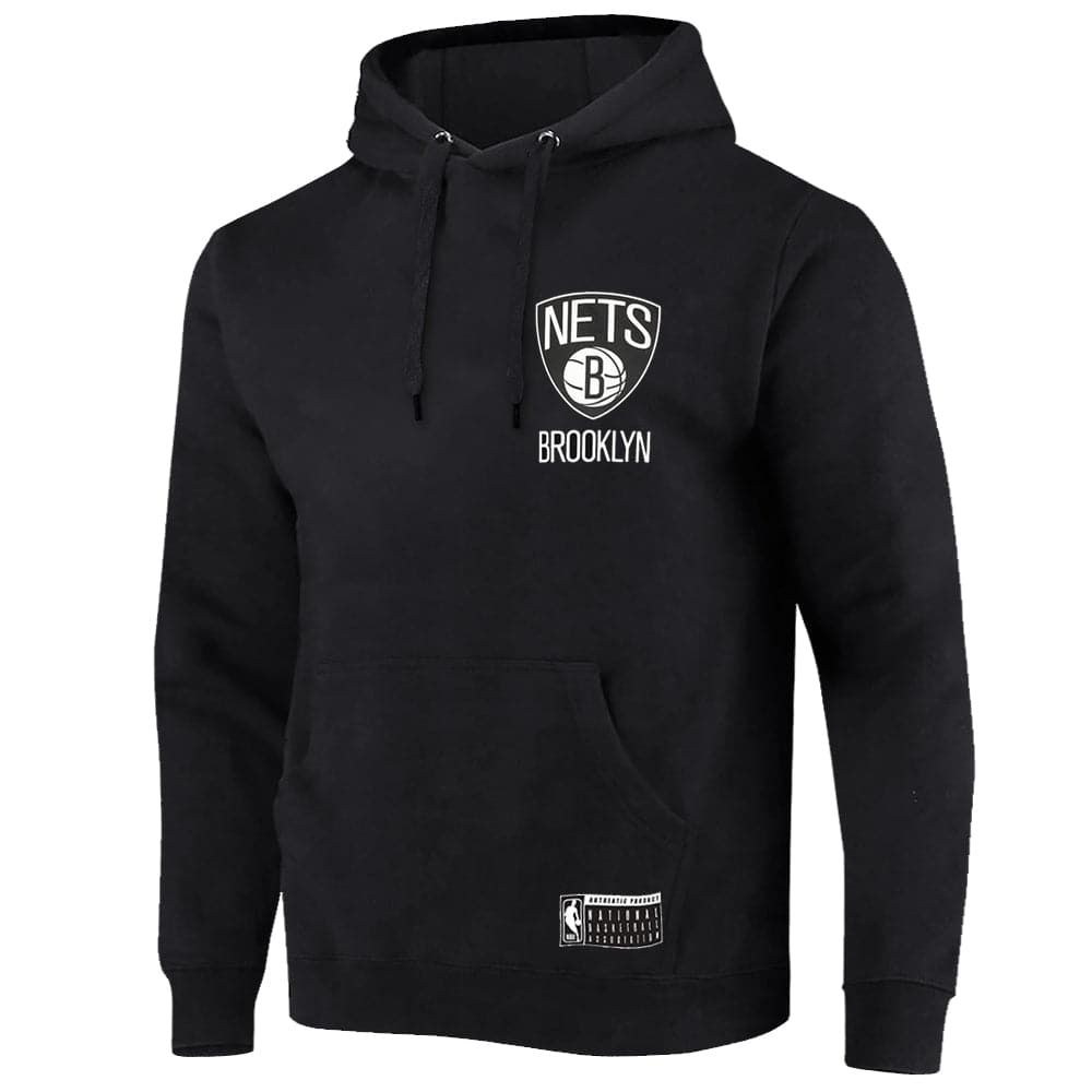 NBA Essentials Jumpers Brooklyn Nets NBA Essentials Team Flip Hoodie Jumper - Black