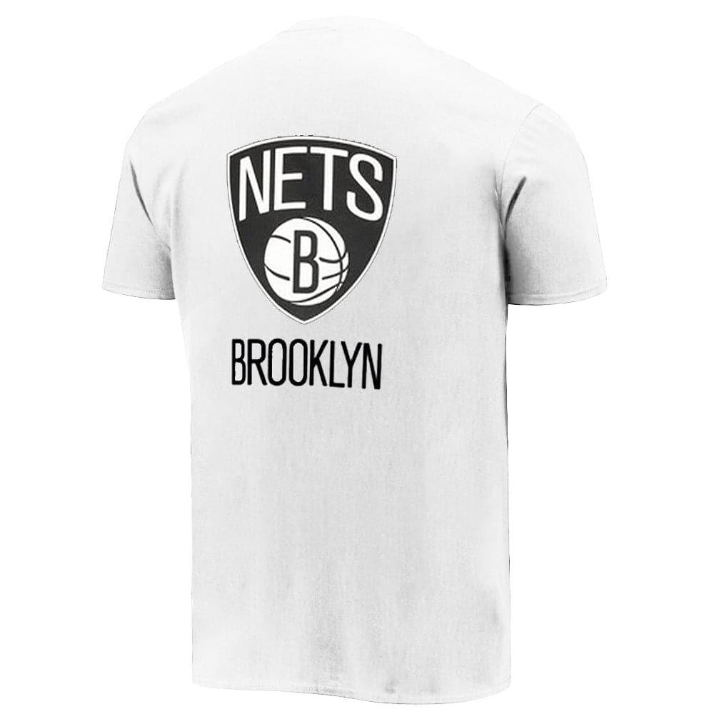 NBA Essentials T-Shirts Brooklyn Nets NBA Essentials Team Logo Repeat T-Shirt - White