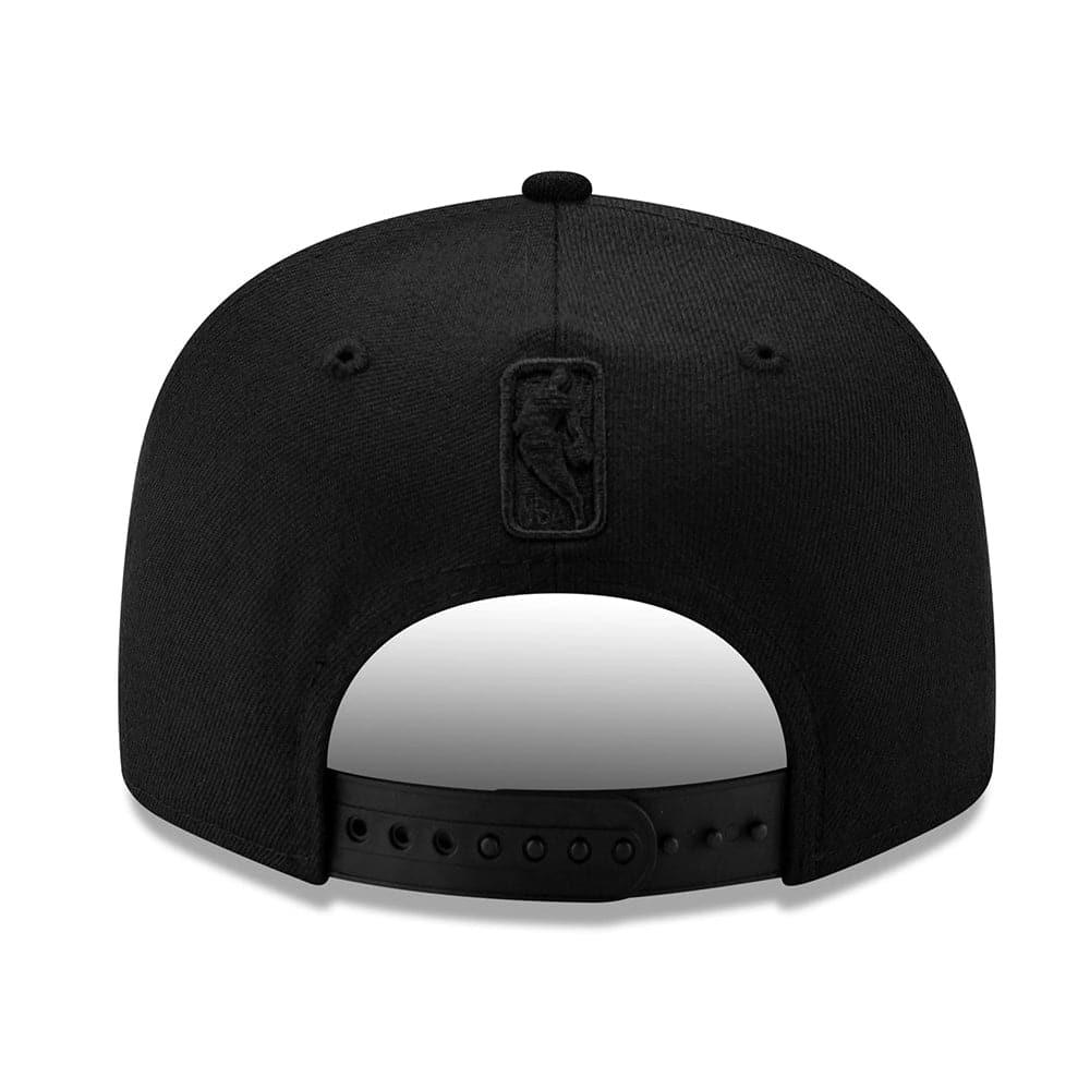 New Era Caps Brooklyn Nets New Era NBA 2020 Black On Black Back Half 9FIFTY Snapback Hat