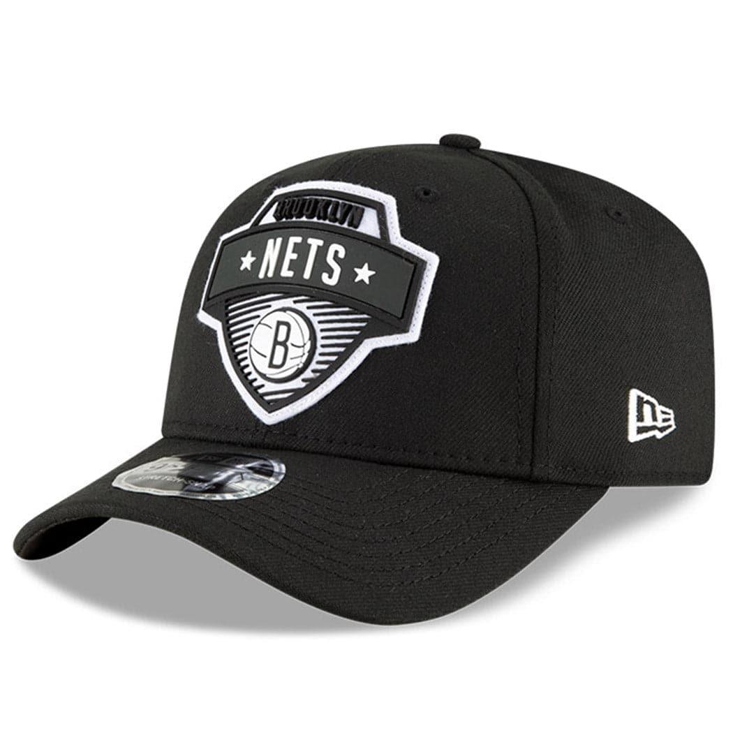 New Era Caps Brooklyn Nets New Era NBA 2020 Tip-Off 9FIFTY Stretch-Snap Curve Hat - Black