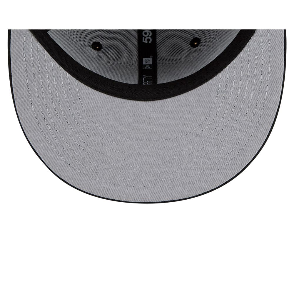 New Era Caps Brooklyn Nets New Era NBA 21-22 Back Half 59FIFTY Fitted Hat - Black