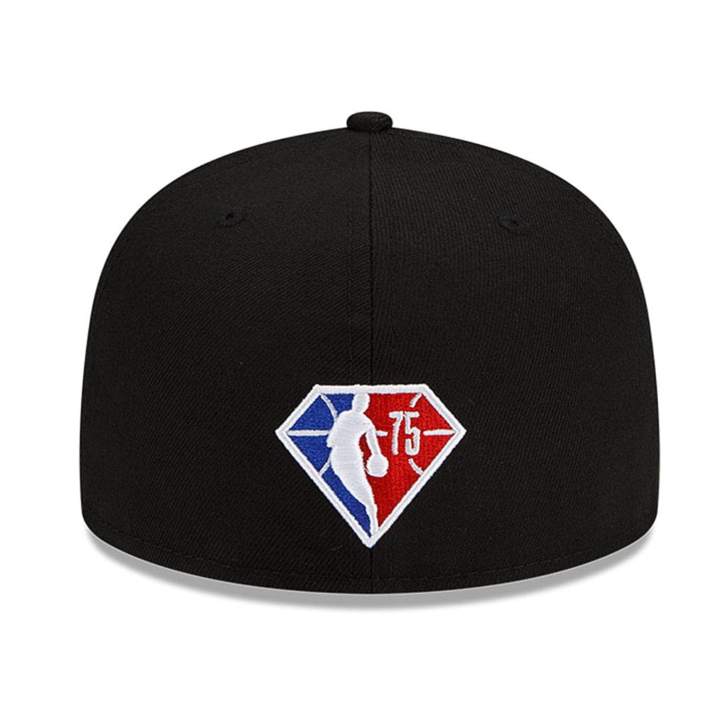 New Era Caps Brooklyn Nets New Era NBA 21-22 Back Half 59FIFTY Fitted Hat - Black