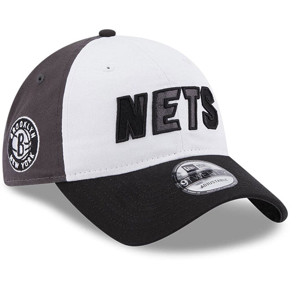 New Era Caps Brooklyn Nets New Era NBA 22-23 Back Half 9TWENTY Strapback Hat