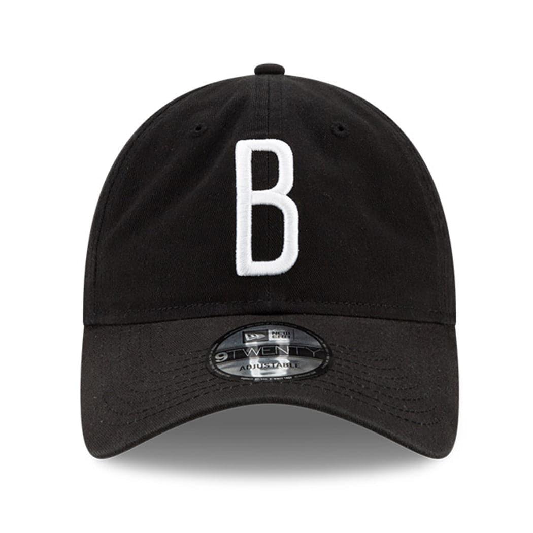 New Era Caps Brooklyn Nets New Era NBA Ligature 9TWENTY Curved Hat - Black