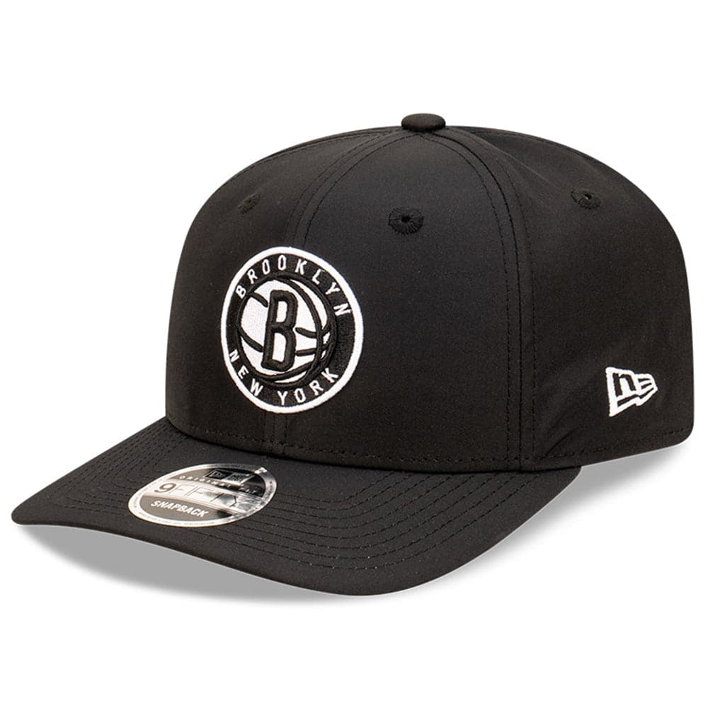 New Era Caps Adjustable M/L Brooklyn Nets New Era NBA Team Prolite 9FIFTY OF Pre-Curved Snapback Hat - Black