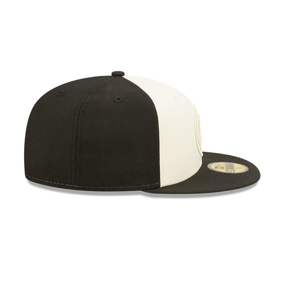 New Era Caps Brooklyn Nets New Era NBA Tonal 2-Tone 59FIFTY Fitted Hat  - Black