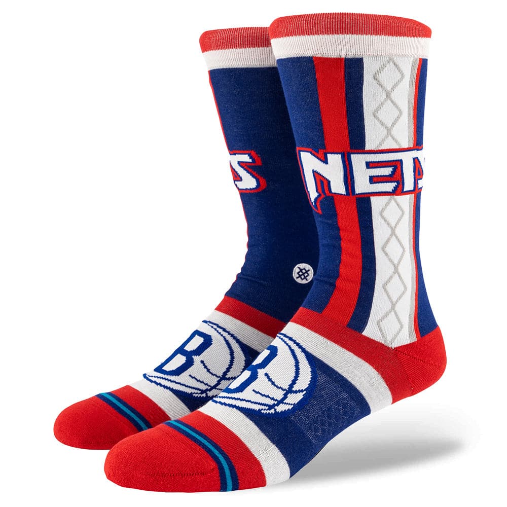 Stance Socks Large (9-12 US) Brooklyn Nets Stance NBA 21-22 City Edition Crew Socks - Navy